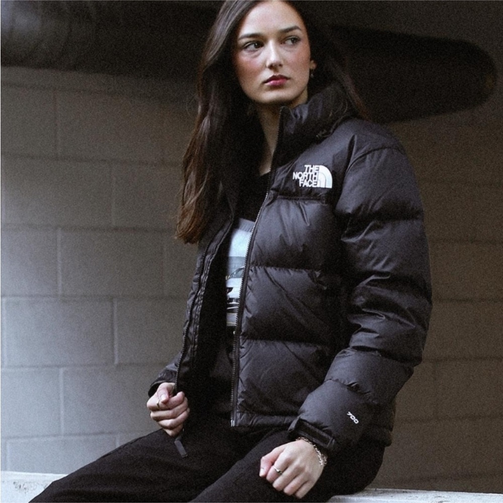 North Face Retro 96 Nuptse 700 Down Black Puffer Coat Womens